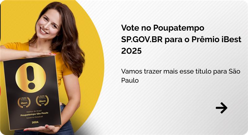 IBest: Vote no Poupatempo para o prêmio iBest 2025.